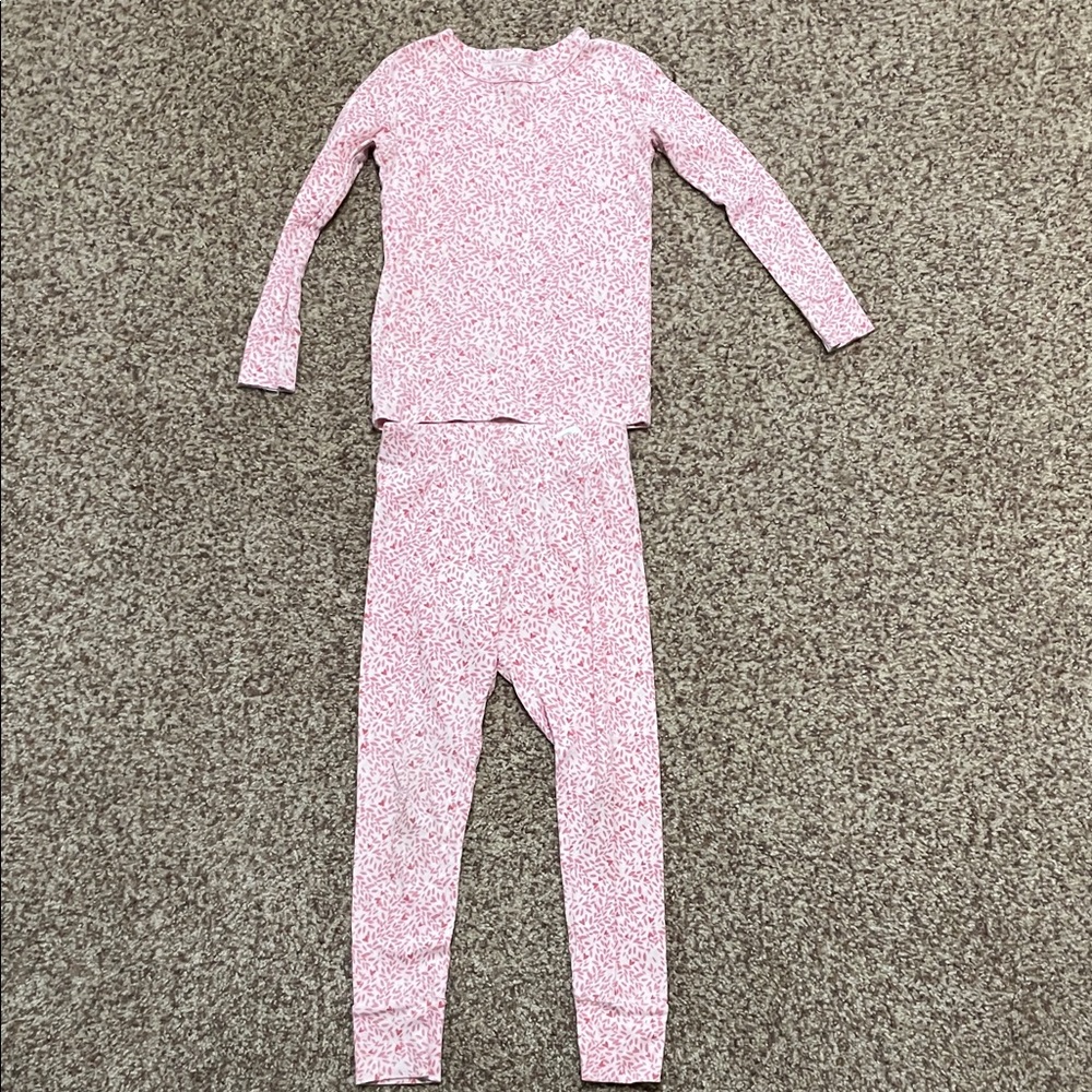 GAP Light Pink Printed Long-Sleeve Pajama Set